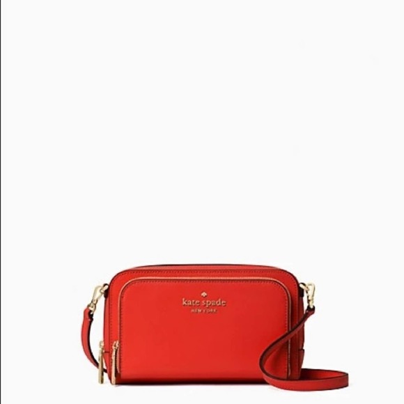 Kate Spade Red Zip Around Crossbody Bag NWT - Picture 3 of 4